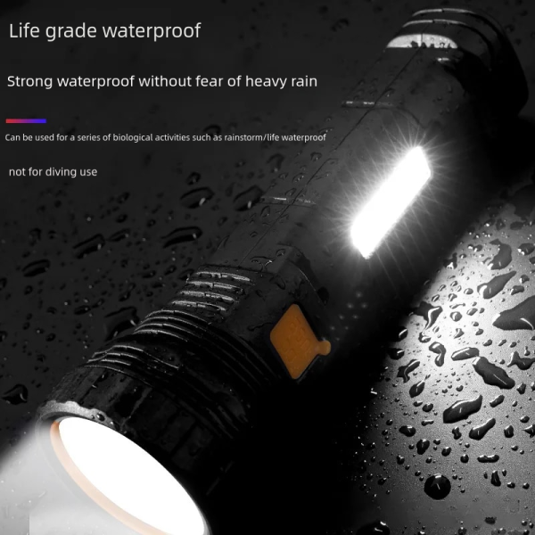 Solar powered intelligent flashlight