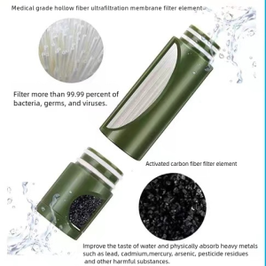 Outdoor water purification pump filter element.