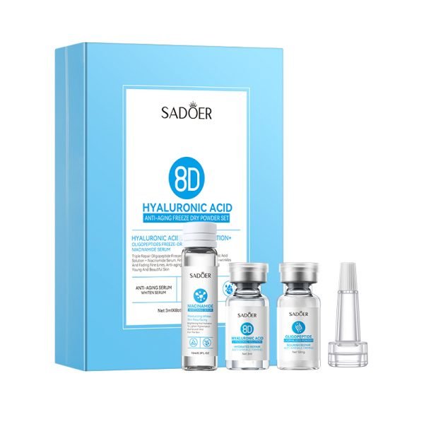 Hyaluronic acid anti-wrinkle repair freeze-dried powder set, anti-sensitive freeze-dried powder，Hyaluronic Acid Serum for Face - Plumping, Anti-Aging & Hydrating