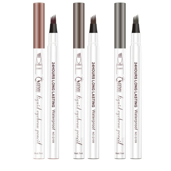 Waterproof Microblading Pen，Eyebrow Pencil Magical Upgraded Eye Brow Pencils for Women with 4 Fork Tip，Looking Hair-Like Defined Brows, Last All-Day