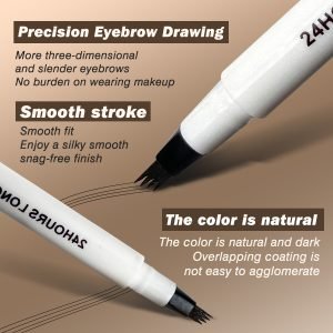 Waterproof Microblading Pen，Eyebrow Pencil Magical Upgraded Eye Brow Pencils for Women with 4 Fork Tip，Looking Hair-Like Defined Brows, Last All-Day