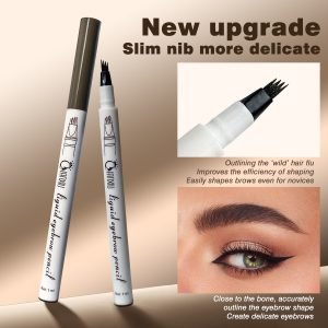 Waterproof Microblading Pen，Eyebrow Pencil Magical Upgraded Eye Brow Pencils for Women with 4 Fork Tip，Looking Hair-Like Defined Brows, Last All-Day