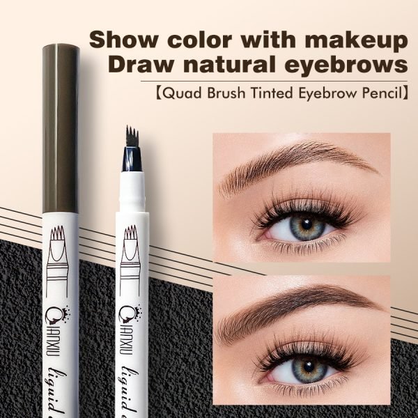 Waterproof Microblading Pen，Eyebrow Pencil Magical Upgraded Eye Brow Pencils for Women with 4 Fork Tip，Looking Hair-Like Defined Brows, Last All-Day