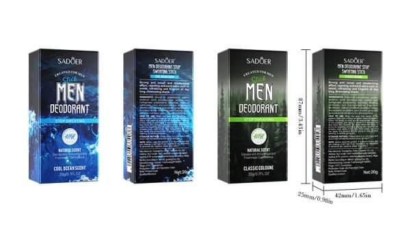 Men's Deodorants and Anti-perspirants，Antiperspirant stick for men. Antiperspirant, antibacterial, and odor remover,48h Lasting Scent,Leaves your body fragrant.