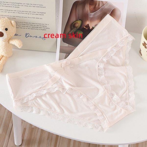 Low waist large size underwear, V-shaped cross bow women's briefs pure cotton antibacterial crotch, suitable for women 45-130KG