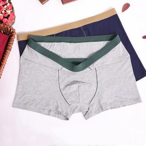 Pure cotton plus size men's boxer briefs, plus size men's underwear, suitable for weight 40KG-150KG