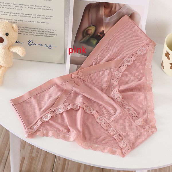 Low waist large size underwear, V-shaped cross bow women's briefs pure cotton antibacterial crotch, suitable for women 45-130KG