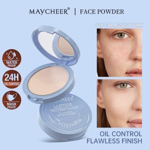 Silky matte soft-gloss beauty powder, oil-controlling, sweat-proof, waterproof, oil-absorbing and long-lasting