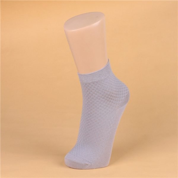 men's knitted casual business bamboo fiber mid-calf socks