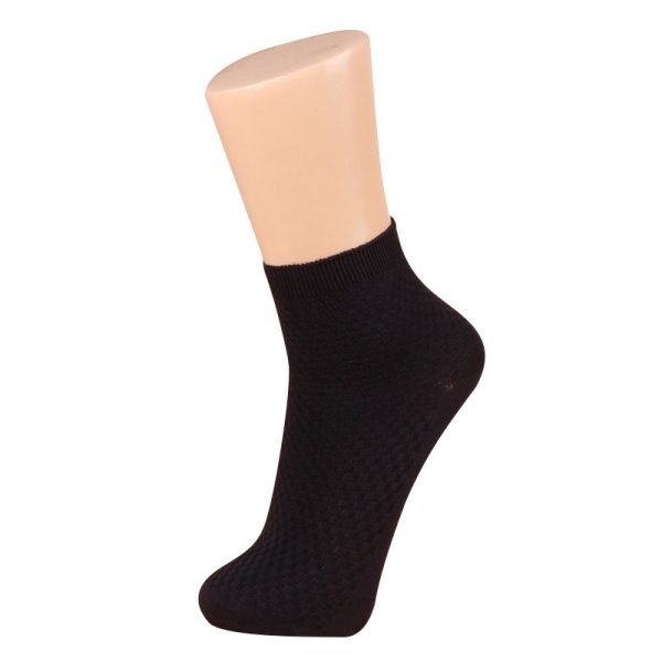 men's knitted casual business bamboo fiber mid-calf socks