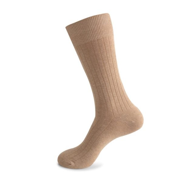 Plus size combed cotton long socks for men