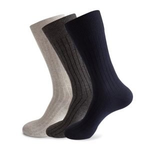 Plus Size Combed Cotton Long Socks for Men – Soft, Breathable, and Perfect for Big Feet