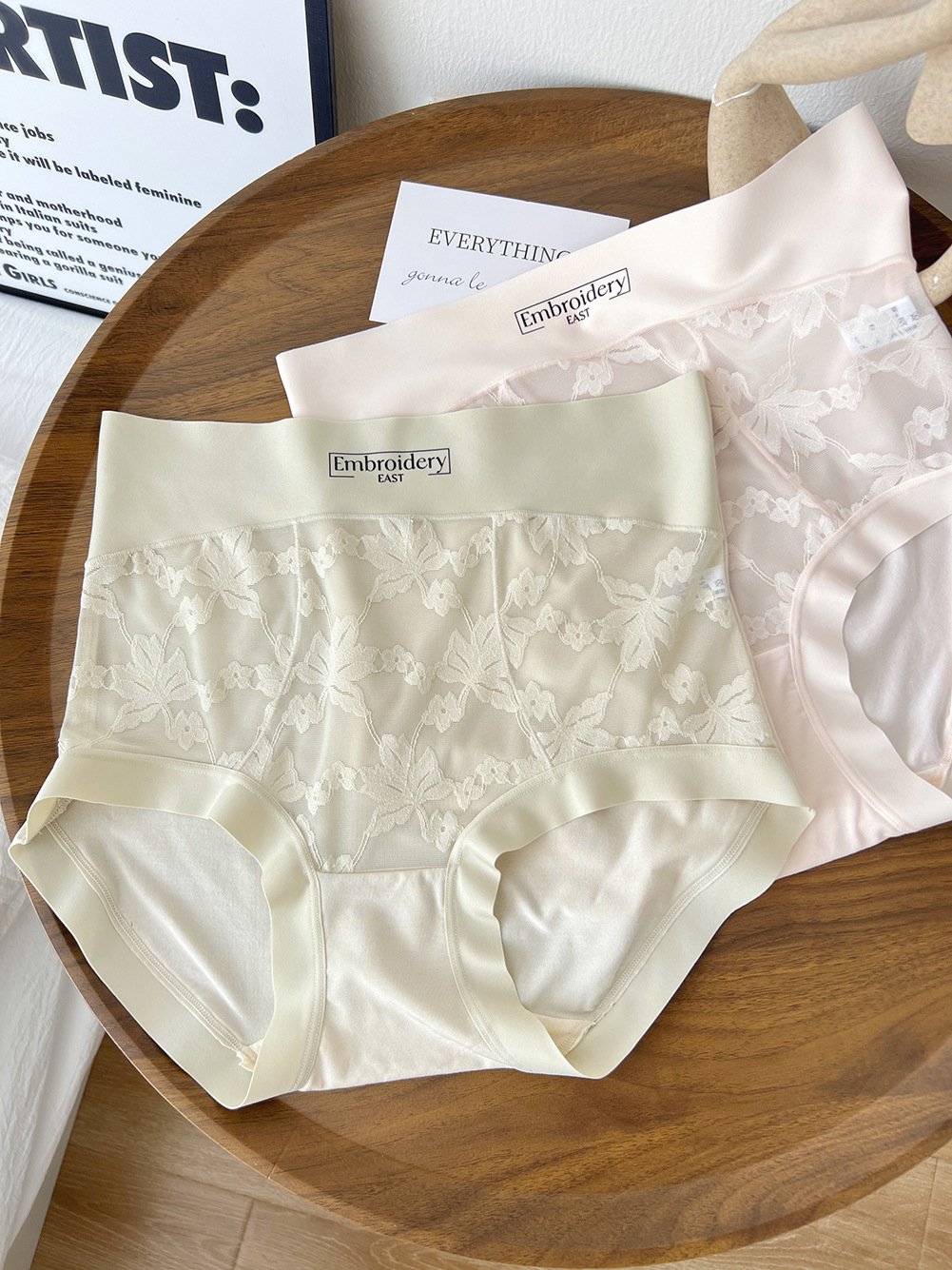 High waist elastic tummy control women's underwear all-inclusive soft and comfortable briefs
