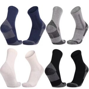 Stay comfortable and warm on your hiking adventures with our Merino Wool Hiking Socks. Designed with moisture-wicking and odor-resistant properties, these socks provide thick cushioning for extra comfort and durability. Ideal for men and women during cold-weather hiking, camping, and backpacking.